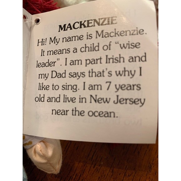 Save the Children Foundation Mackenzie Bean Bag Doll - Picture 7 of 11